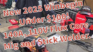 Under 100 Winbegin Synergy 140A Flux Core And Stick Welder