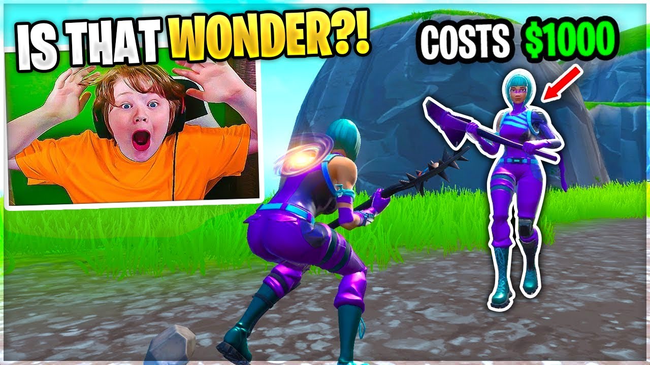 Fortnite Kid FREAKS OUT Over Wonder Skin 🤨 
