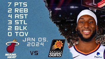 Josh Okogie player Highlights SUNS vs HEAT NBA Regular season game 05-01-2024