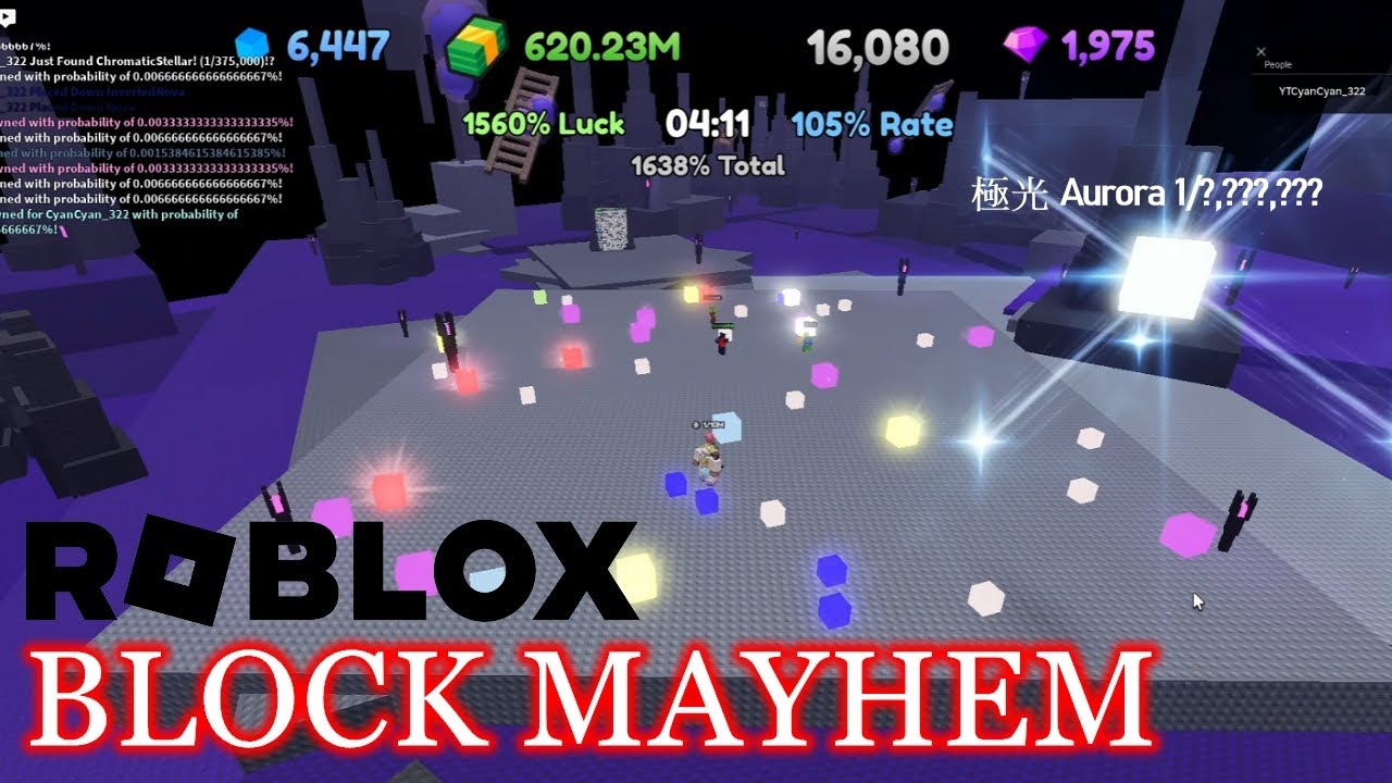 RNG但是方塊版...?? [Roblox [🩸SACRIFICE] Block Mayhem] (RNG遊戲掛1小時挑戰#6) - YouTube