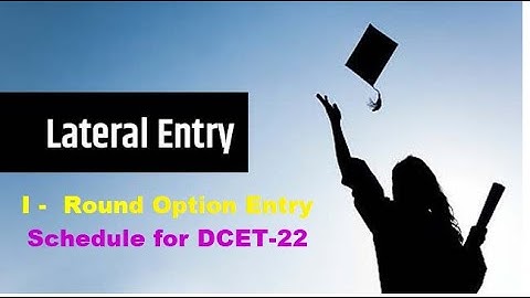 I -  Round Option Entry D-CET | 2023 | T.T.T Academy