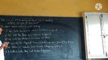 Class -4:Science:Chapter - 11(Push and Pull)