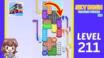 Sky Rush Traffic Puzzle Level 211 Solution Walkthrough