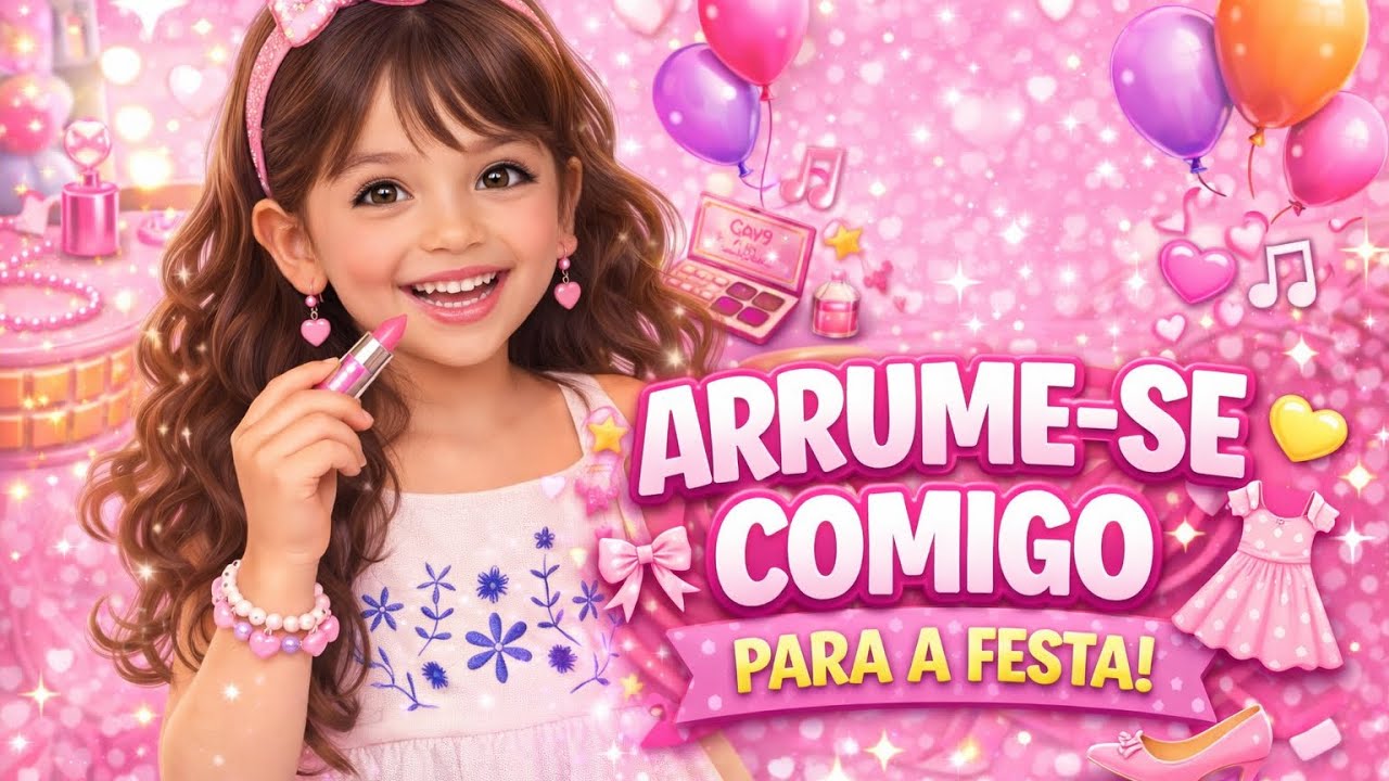 👉 ARRUME-SE COMIGO PARA UMA FESTA 🎀 Look, Maquiagem e Cabelo!
