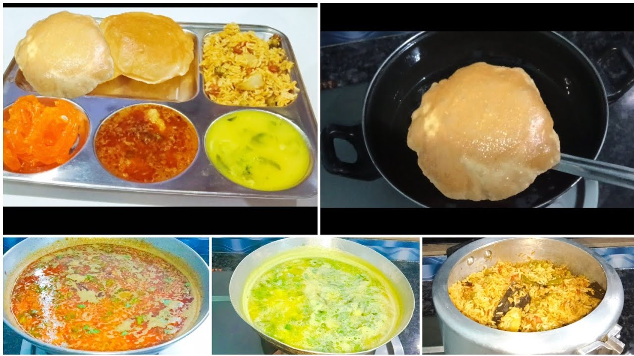 15 लोकांसाठी परफेक्ट जेवण मेनू | पुरी,बटाटा भाजी, तूरडाळ वरण, व्हेज पुलाव, |Veg Thali Recipe #viral