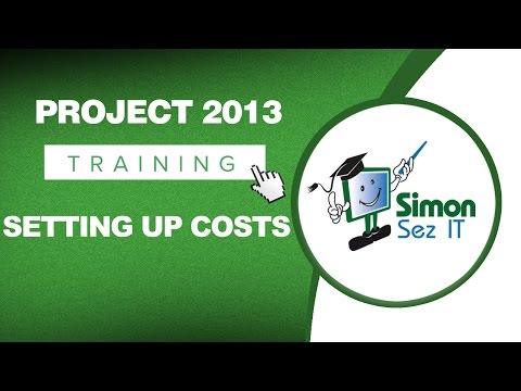 Microsoft Project 2013 Training - Setting Up Costs in MS Project 2013