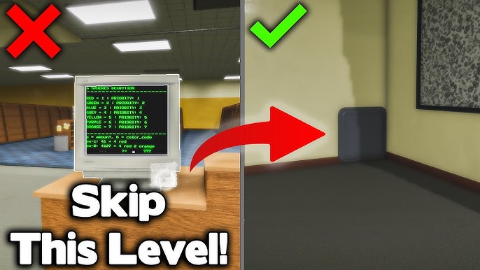 Roblox : สอนผ่านด่าน The End? Level 7 (Apeirophobia) Puzzle Color Code 