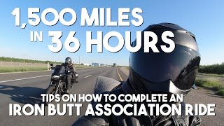 Riding 1,500 Miles in 36 Hours on a #Motorcycle | Iron Butt Association Bun Burner | #Ride1kinaDay