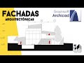 Cómo hacer FACHADAS EN ARCHICAD | Alzados arquitectónicos | 2020 🏠