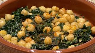 ESPINACAS CON GARBANZOS en Thermomix TM7 y MONSIEUR CUISINE