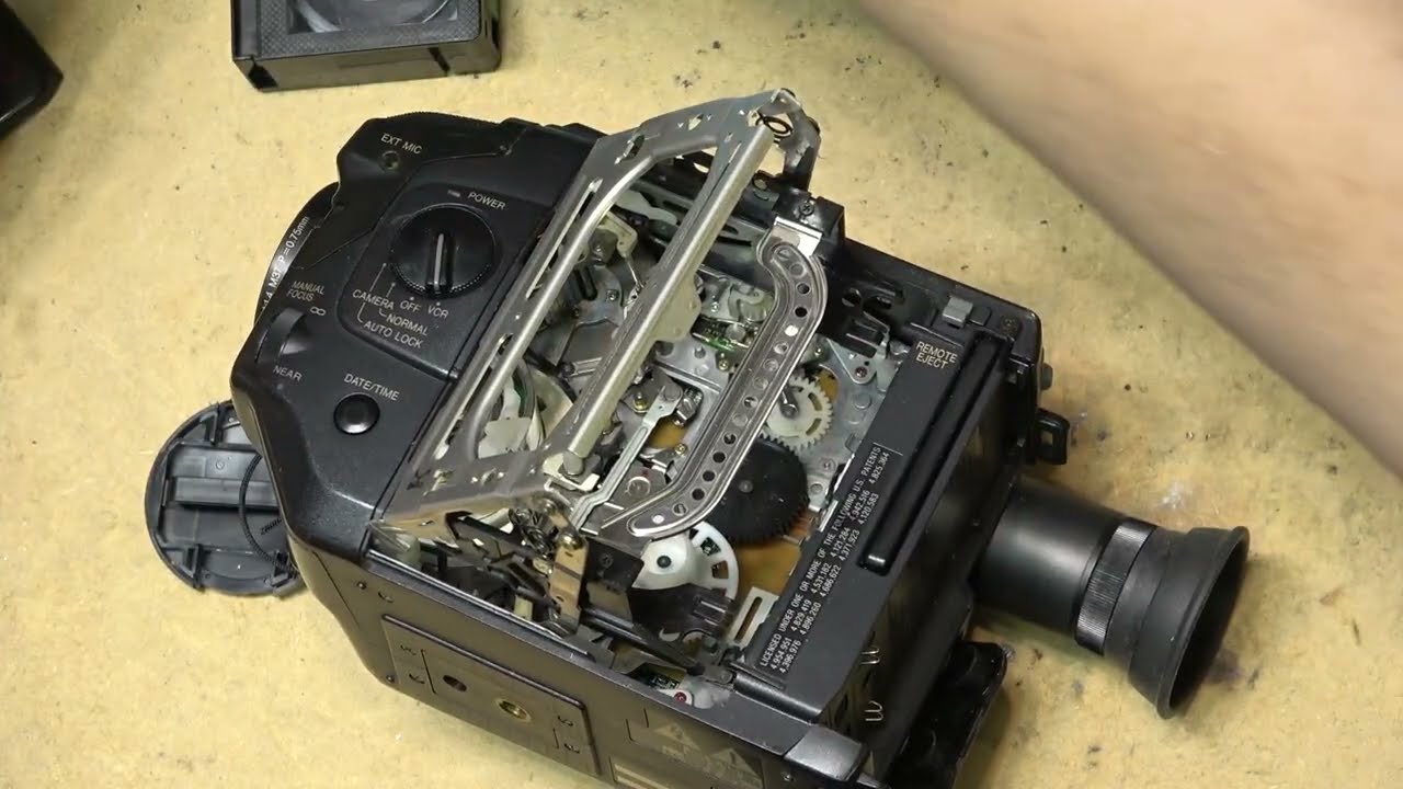 Cleaning 2 VHS-C cameras an RCA and Panasonic - YouTube