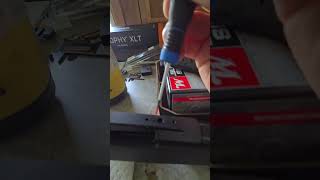 Tikka 3x Lite, rail mounting plug removal trick #tikka #riflescopeforhunting #firearmmaintenance