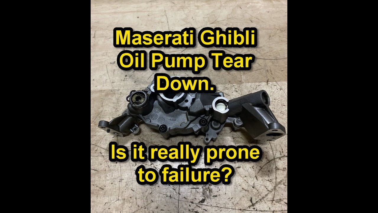 Maserati Ghibli Oil Pump Tear Down. Is it really prone to failure