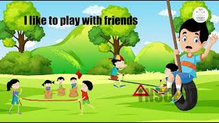 EE | ENG | T2 | C 1-3 | M1 | I like to come to school | Animation Song