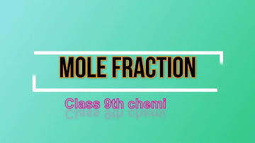 Lecture on Mole Fraction Numerical by Abdullah Mamji in urdu/Hindi