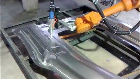 ABB robot laser cutting