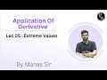 Application Of Derivative 05 : Extreme Values