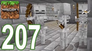 Minecraft: PE - Gameplay Walkthrough Part 207 - Escape The Skeleton Dungeon Part 2 (iOS, Android)