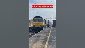 Class 66 freight passing Acton bridge! #trainvideos #train #railway #trainsatspeed #trainspotting