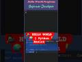 Hello World in Python | Beginner’s First Program