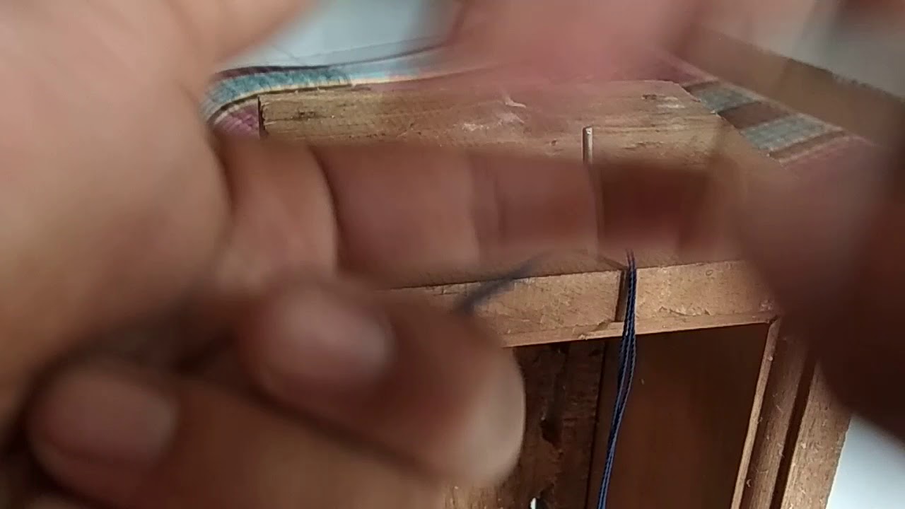 Cara bikin tali kaki burung tekukur Part 2