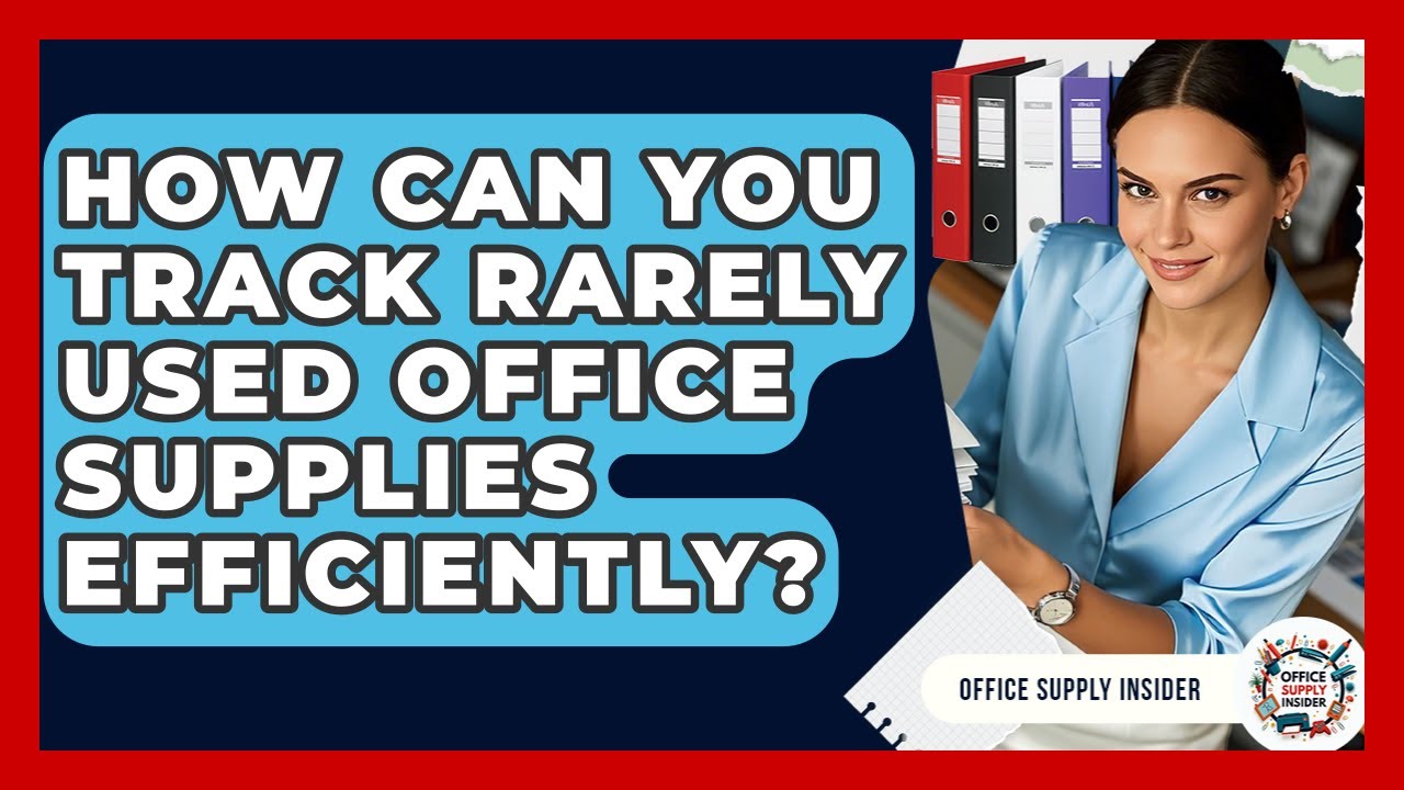 How Can You Track Rarely Used Office Supplies Efficiently? - Office Supply Insider