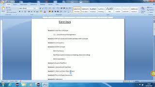 Details Selenium + Core Java Training Program : Session Details  1 Update