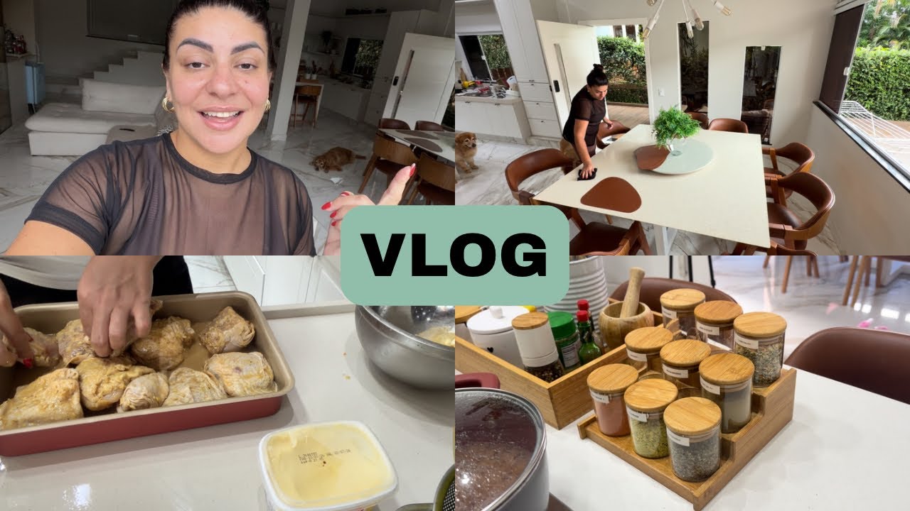 ROTINA DA VIDA REAL 🏠| REPUS MEUS TEMPEROS | ARRUMANDO A BAGUNÇA | JANTAR FRESQUINHO ❤️