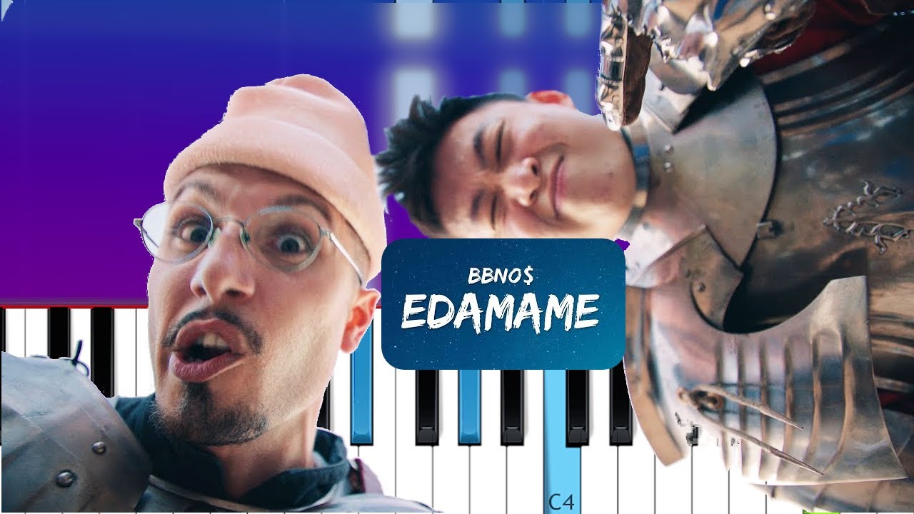bbno & Rich Brian edamame (remix beat Piano Tutorial) YouTube