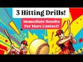 Make Contact Right Away! 3 Hitting Drills to Help ⚾️