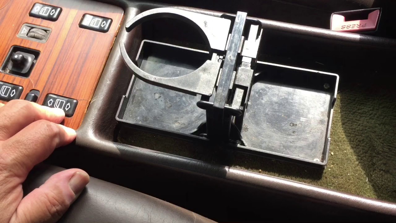 Installing a center console cup holder W126 SClass YouTube
