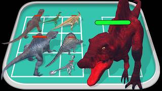 DINOSAUR MERGE & RUN 🐱‍🐉 Dino Level Up Merge Battle, Dinosaur Master War, Dino Catch Merge Evolution screenshot 1