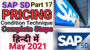 SAP SD Module Part-17//Pricing ECC6.0//Condition Technique//Pricing Steps//SAP SD Tutorial In Hindi