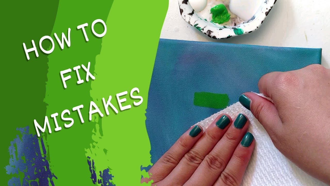 How to Fix Mistakes in Acrylic Painting