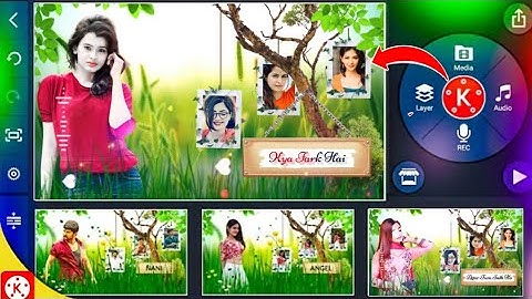 Natural Tree Frame Style WhatsApp Status Video Editing in KineMaster | kinemaster video editing 2022