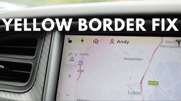 Tesla Yellow Border FIXED - The irritating screen issue now has a fix.