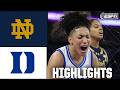 Duke Blue Devils vs. Notre Dame Fighting Irish | ACC WBB Tournament Highlights | ESPN CBB