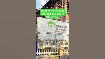 Thi công mẫu biệt thự mái Nhật tân cổ điển 2 tầng mặt tiền 10m #biệtthựtâncổđiển #nhadep