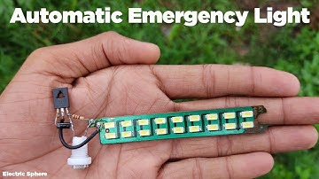 How To Make A Automatic Emergency Light Using D882 Transistor || Electric sphere