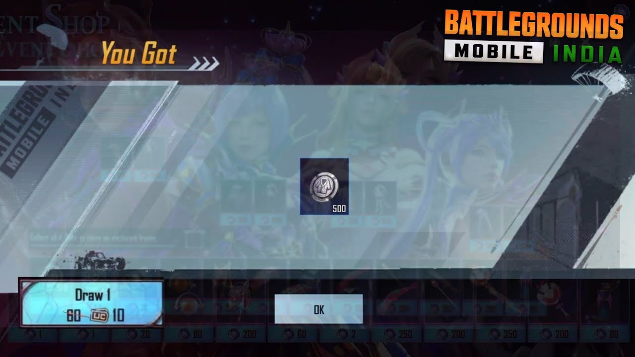 Crystal Power spin opening BGMI / PUBG mobile