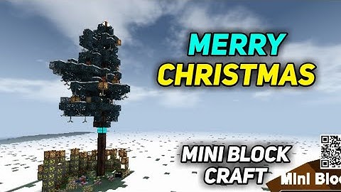 Merry Christmas | Christmas tree in mini block craft