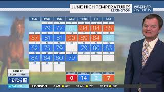 Robert Suhr Spectrum News 1 Lexington Forecast 6-25-26