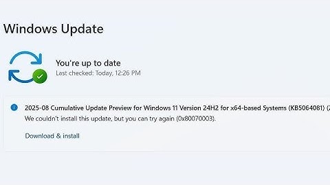 How to Fix Windows 11 Update KB5068861 Not Installing Error 0x80070003 Couldn