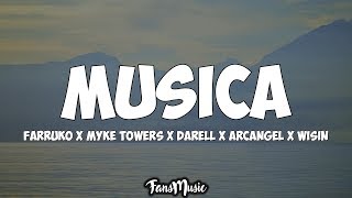 Farruko, Myke Towers, Darell - Musica (Letra) ft. Arcangel x Wisin x Dj Luian x Mambo Kingz Resimi