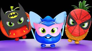 A Ram Sam Sam Fruit Superheroes Dance in Masks! | Baby Sensory Dance Party & Fun Animation