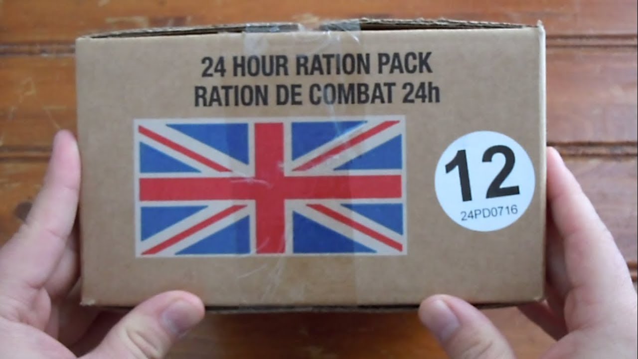 MRE Review British 24 Hour Ration ORP Menu 12 Pt 1 - YouTube