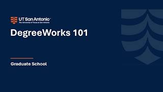 Module #1: DegreeWorks 101
