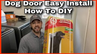 Ideal Pet Dog Door Easy Installation | Complete How To DIY Without Removing Door in 10 Mins!