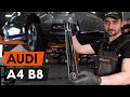 How to change rear shock absorber on AUDI A4 B8 Saloon [TUTORIAL AUTODOC]