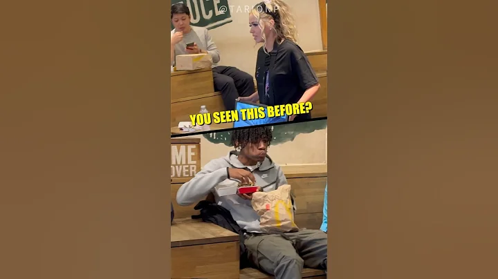 Vegan DISTURBS McDonald’s eaters with TV showing animal footage #shorts #shortvideo